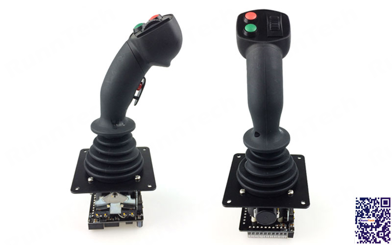 RunnTech Multi-axis, Friction Hold, 10V Analog Joystick with Thumbwheel Controller