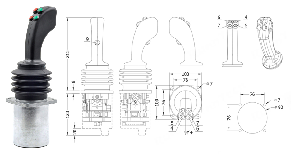 Application Case: RunnTech RT02 Heavy-Duty Joystick Empowers Marine and Port Cranes