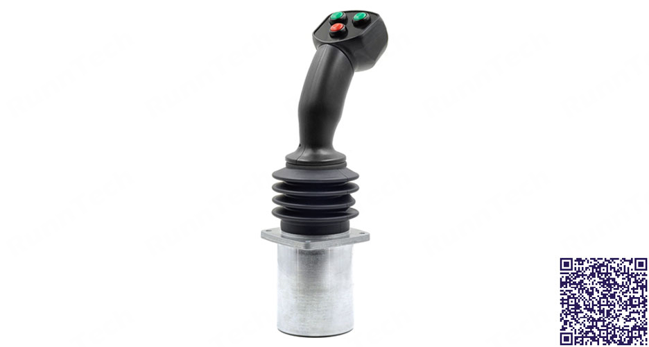 RunnTech 2-axis Friction Joystick with Amperage Output for Electro-hydraulic Applications