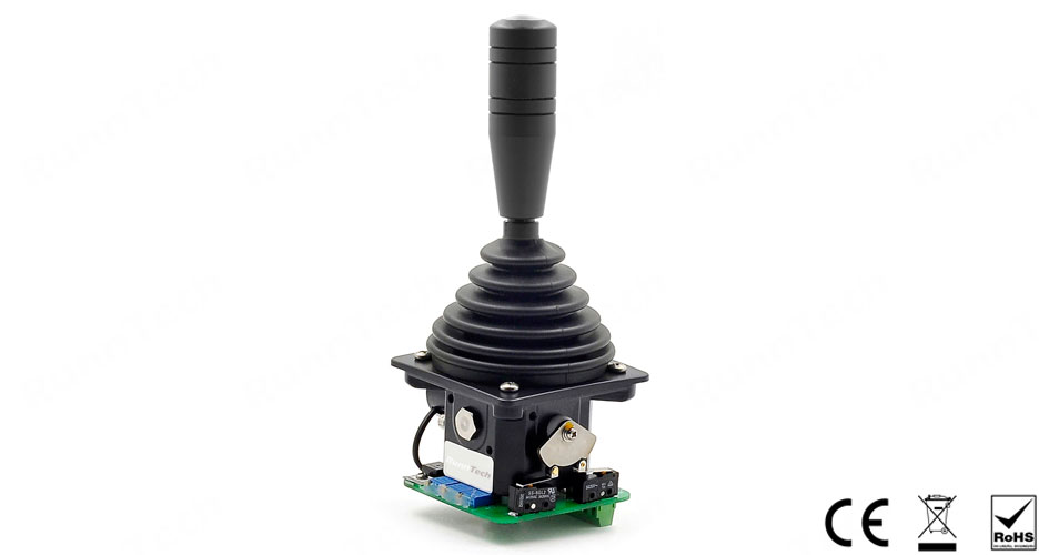 RunnTech 2 Axis Industrial Joystick 0...5Vdc Output for Controlling Overhead Bridge/Trolley Crane