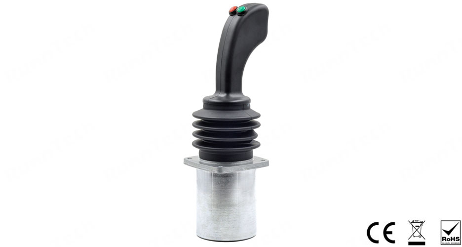 RunnTech 2-axis Self-centering Ergonomic Proportional Flight Simulator Industrial Joystick