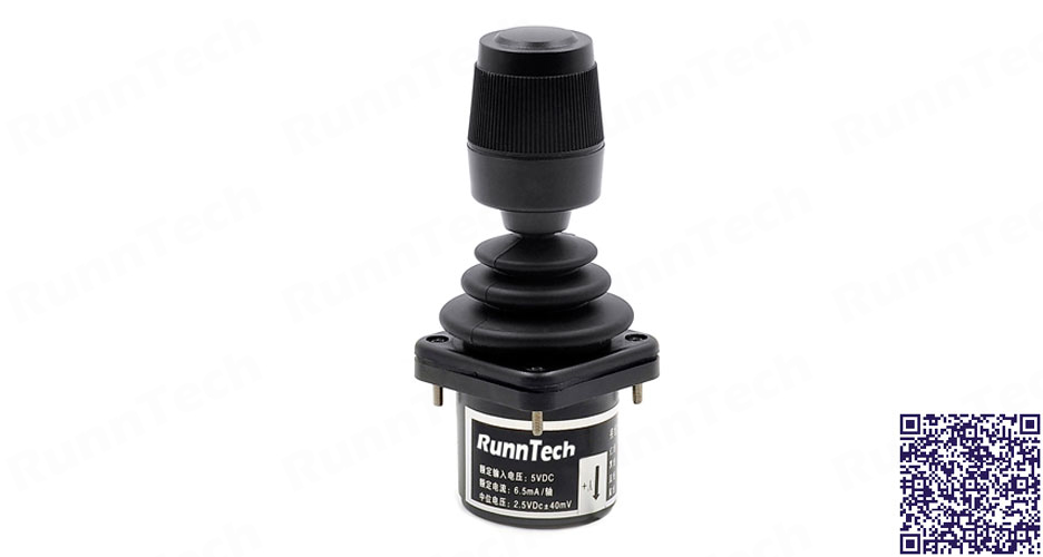 RunnTech 3 Axis Hall Effect Joystick with Rotating Knob for FlexPendant (TPU or Teach Pendant Unit)