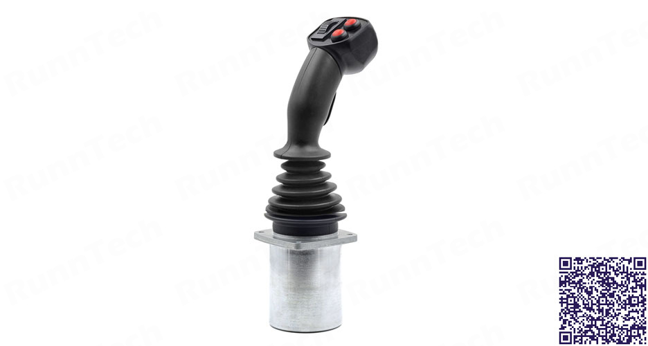 RunnTech 3-axis Mechanical Hold Proportional Joystick (3rd axis is Hall Effect Thumbwheel Controller)