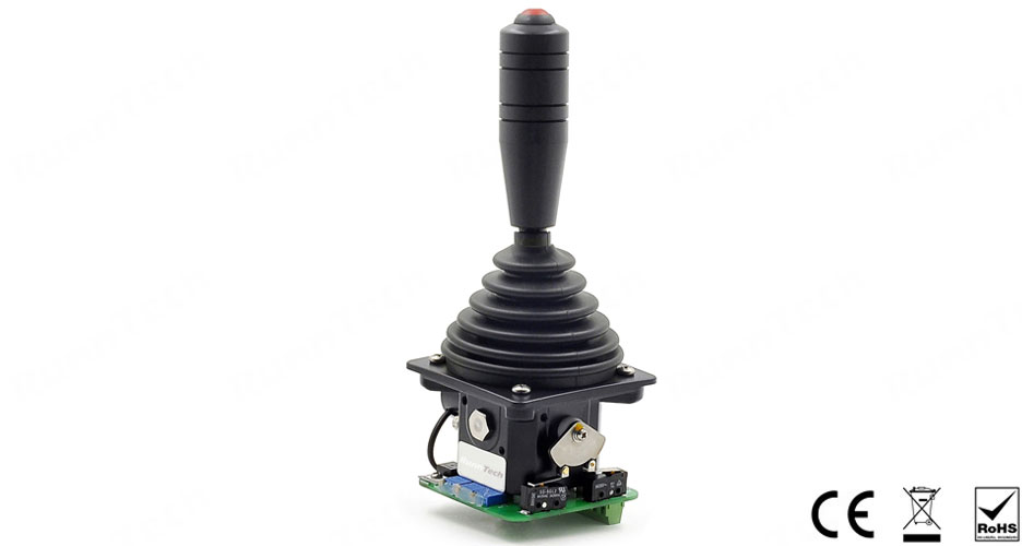 RunnTech Double 10V Analogue Output Spring Return Joystick Controller for Hoist Operation