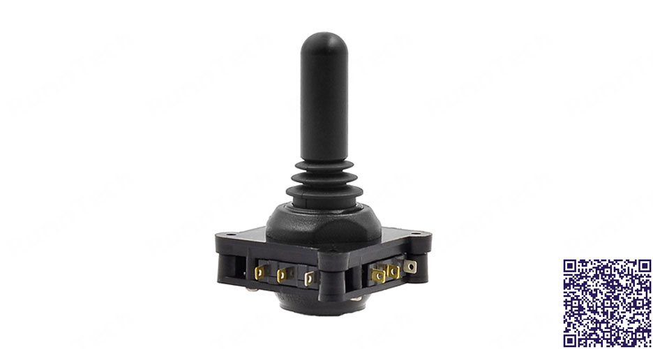 RunnTech Dual-axes Cross Limiter Fitted Switch Joystick with Bushing or Screw Mount
