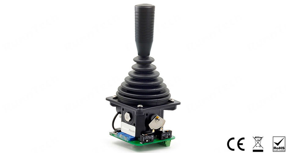 RunnTech Dual Axis Industrial Joystick Controller with 0%...100% Output for Proportional Control