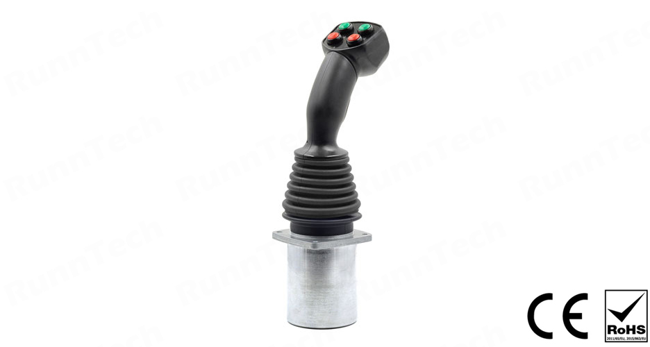 RunnTech Dual Axis (Y/X Axis Full Direction) 4mA to 20mA Analog Joystick for Deck Cranes
