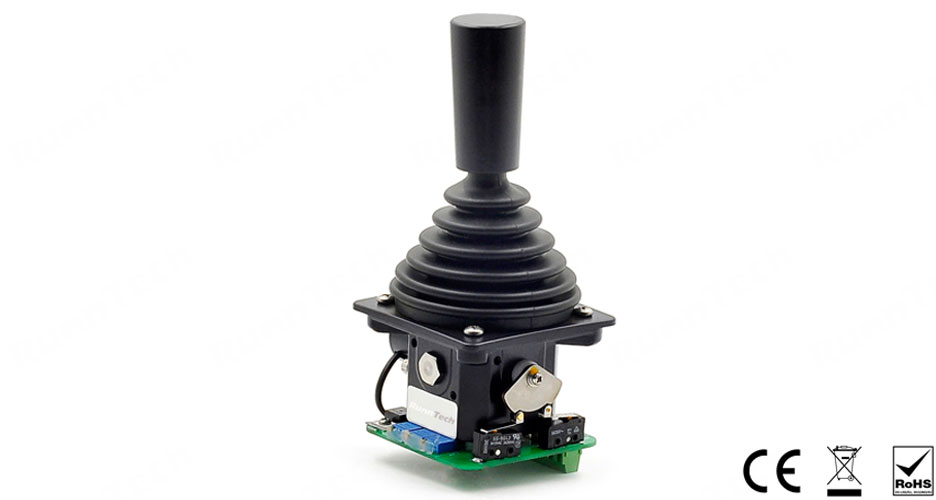 RunnTech Electrical Joystick -10V...+10V Output for Marine Crane Hydraulic Proportional Valve