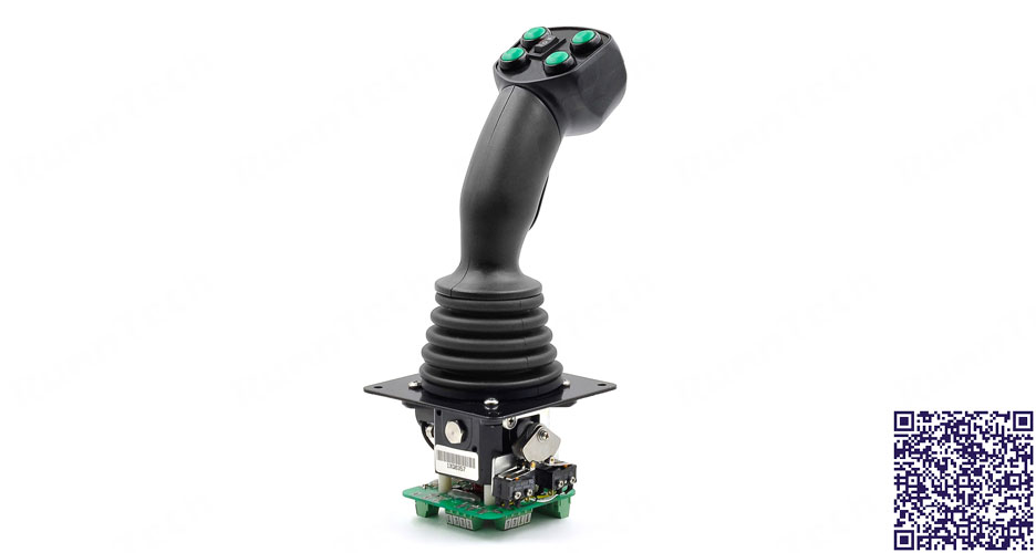 RunnTech Hall Sensor Joystick with Trigger, Pushbuttons & Rocker for Mining Simulators