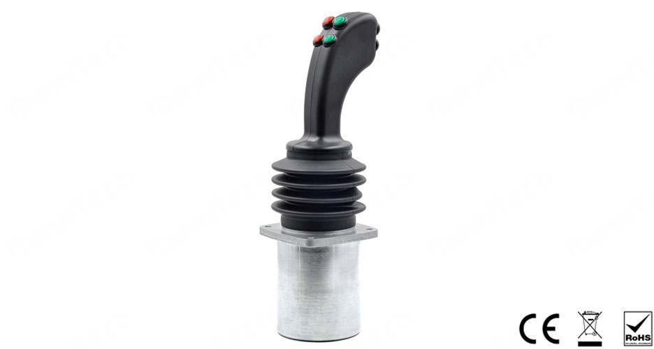 RunnTech Industrial Joystick RS232 Output with Directional Switches for Gantry Crane Simulator