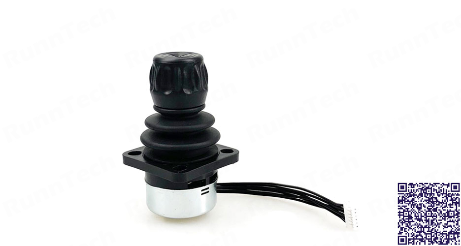 RunnTech Multi-axis Hall Contactless Self-centering Fingertip Analog Output Joystick Controller