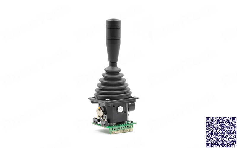 RunnTech Multi-axis Hall Effect 360° Movement Joystick Lever with 1 Directional Contact in Each Axis
