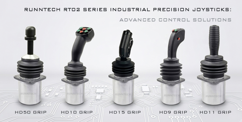 RunnTech RT02 Series Ultimate Rugged Industrial Joystick For Heavy-Duty Applications