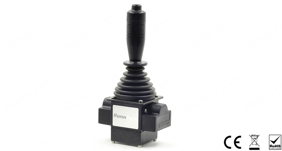 RunnTech Single-axis 4-20mA per Quadrant Industrial Joystick for Control System Panels