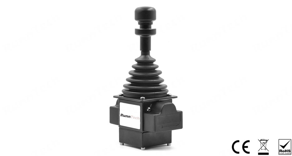 RunnTech Single Axis 4 to 20mA Analog Output Industrial Joystick for Marine and Offshore Control
