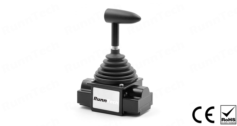 RunnTech Single-axis Industrial Analog Joystick with Dual 10V Output for DC Motor Speed Control