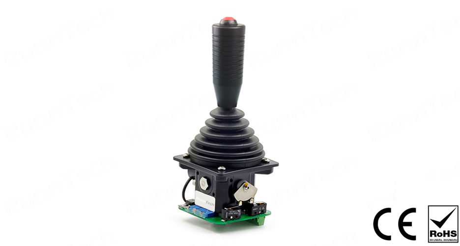 RunnTech Single-axis Industrial Joystick Controller with 0 to 10Vdc Analogue Output Control