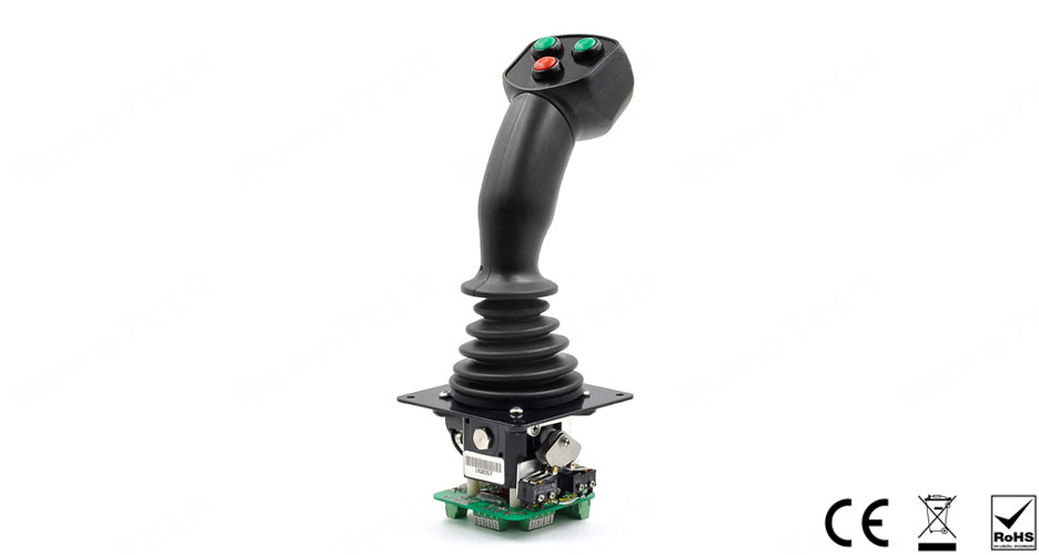 RunnTech Single Axis Forward/Backward Potentiometer Joystick with 5V Output to Control Valves