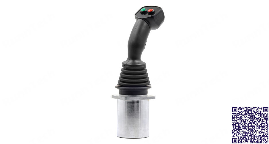 RunnTech Single-Axis Self-centering Proportional Control Joystick with RS232 Interface