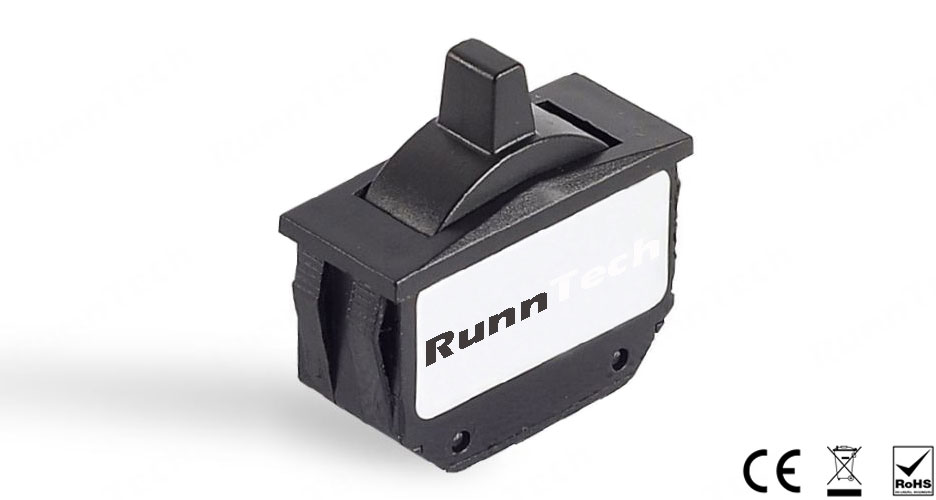 RunnTech W100 Series Self-centering Single-axis Hall Effect Proportional Thumbwheel