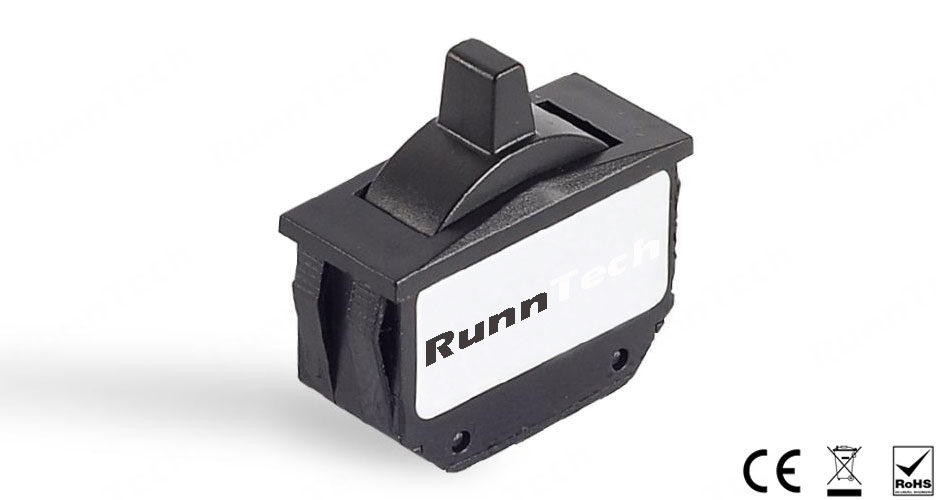 RunnTech W100 Series Single Axis Proportional Miniature Control Wheel with Snap-in Mounting