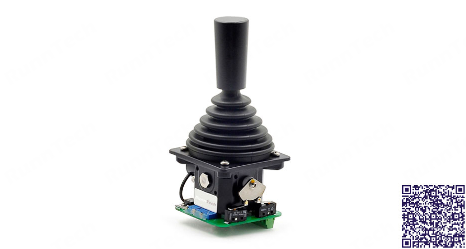 RunnTech X/Y-axis Analog Output Industrial Joystick with Center tapped Potentiometer