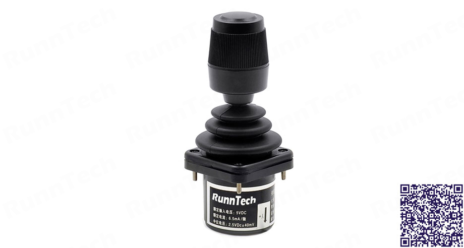 RunnTech XYZ - Triple Axis Hall Effect Sensor Self-centering Joystick with Rotating Knobs for Welding or Cutting Machines 